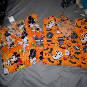 Halloween scrub tops